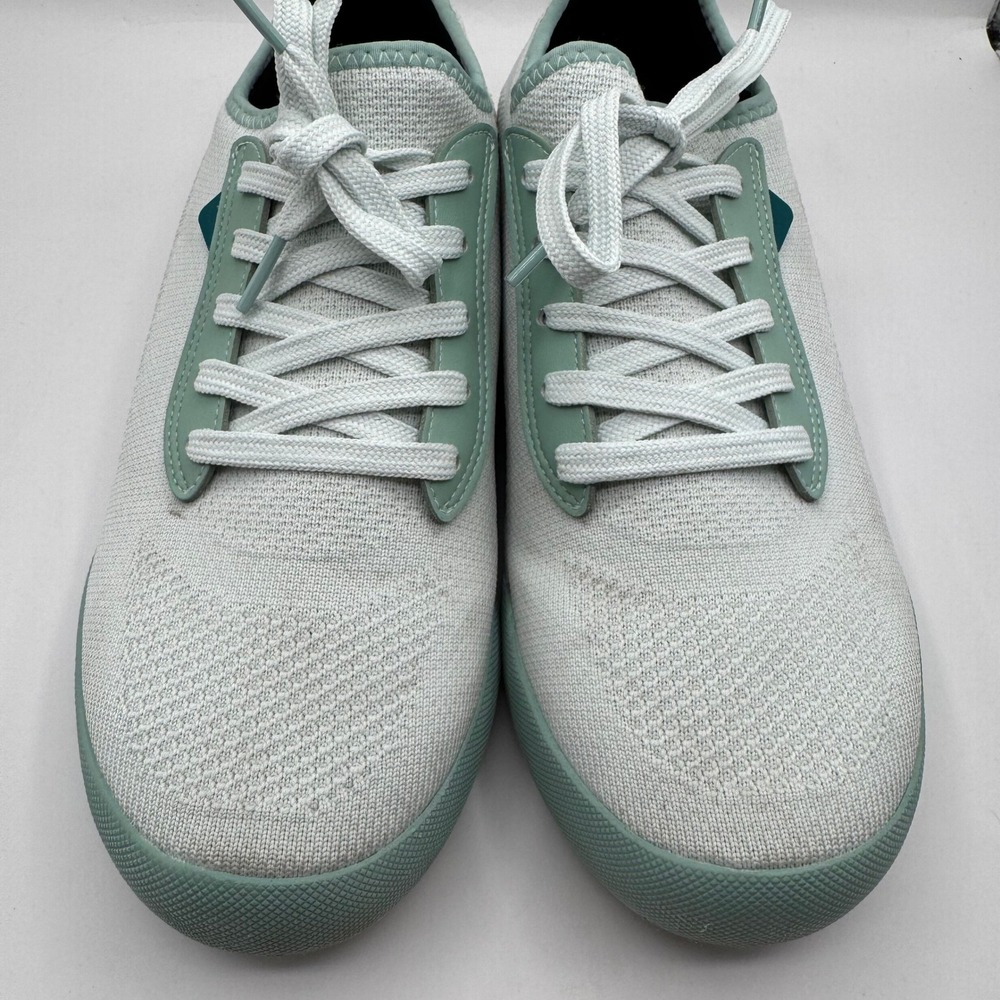 Vessi Weekend Sneaker Women 10 Grey Sage Green Waterproof Knit Low Top Shoes - Picture 4 of 12